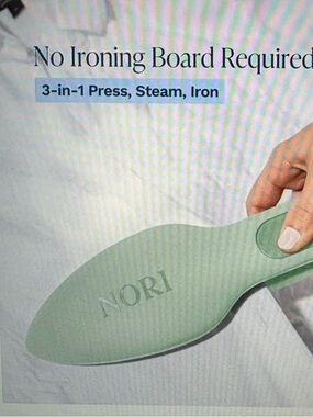 NORI 3-in-1 Handheld Fabric Steamer in Sage Green